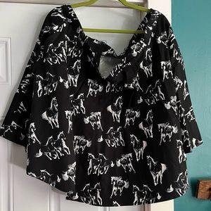 Eva Rose Horse Circle Skirt 3XL